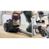 Bosch BGC05AAA1 700 W 1.5 L be maišelio cikloninis dulkių siurblys, HEPA 12, teleskopinis nerūdijančio plieno vamzdis, 9 m spindulys, pilkas
