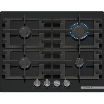 Bosch Serie 4 PNP6B6K40 dujinė kaitlentė, juoda, įmontuojama, 60 cm, 4 zonos