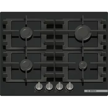 Bosch Serie 4 PNP6B6K40 dujinė kaitlentė, juoda, įmontuojama, 60 cm, 4 zonos