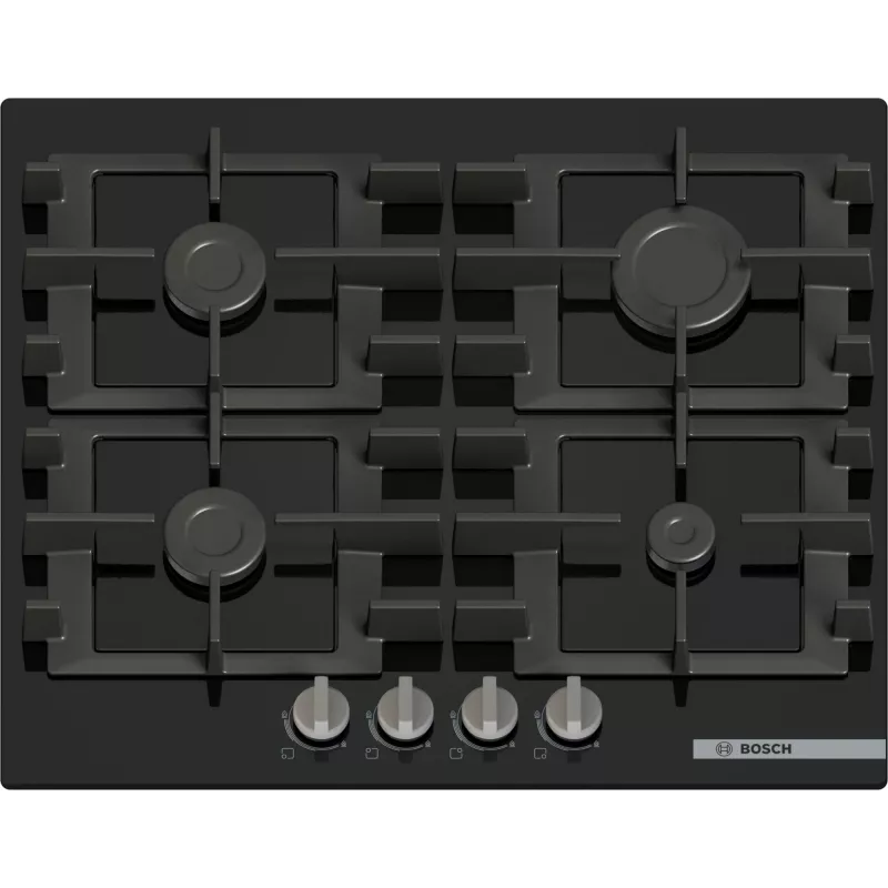 Bosch Serie 4 PNP6B6K40 dujinė kaitlentė, juoda, įmontuojama, 60 cm, 4 zonos
