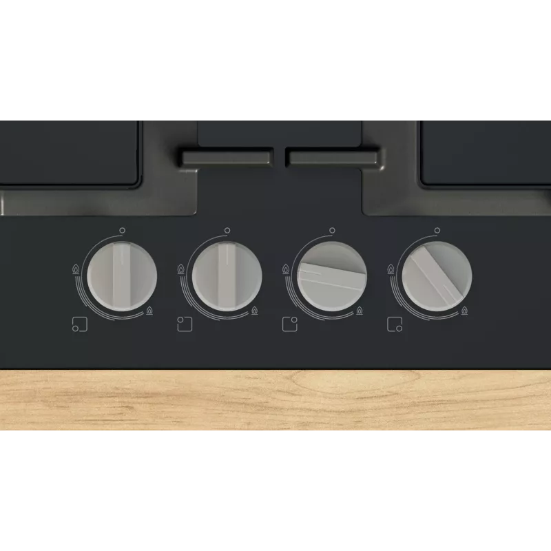 Bosch Serie 4 PNP6B6K40 dujinė kaitlentė, juoda, įmontuojama, 60 cm, 4 zonos