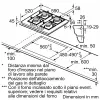 Bosch Serie 4 PNP6B6K40 dujinė kaitlentė, juoda, įmontuojama, 60 cm, 4 zonos