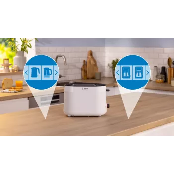 Skrudintuvas Bosch TAT2M121 2 griežinėliai 950 W Baltas