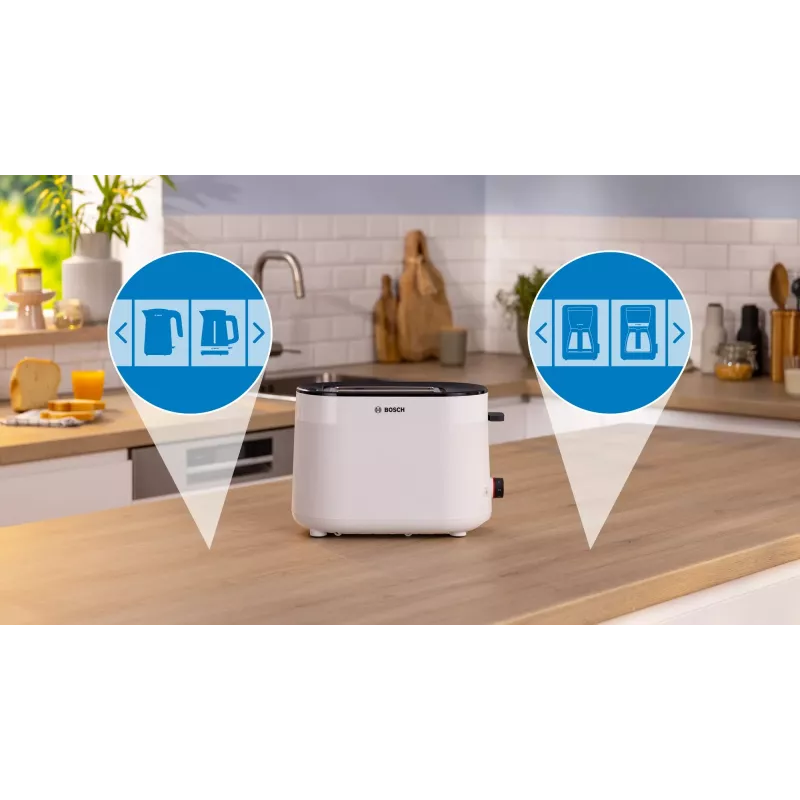 Skrudintuvas Bosch TAT2M121 2 griežinėliai 950 W Baltas