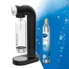 Sodos gaminimo aparatas BRITA sodaONE Black Silver – gazuotas vanduo namuose, 60 L talpa, be BPA, 450×129×240 mm