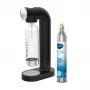 Sodos gaminimo aparatas BRITA sodaONE Black Silver – gazuotas vanduo namuose, 60 L talpa, be BPA, 450×129×240 mm