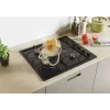 Candy Idea CHW6LBB Juoda Įmontuojama 60 cm Dujinė Kaitlentė 4 Zonos