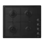 Candy Idea CHW6LBB Juoda Įmontuojama 60 cm Dujinė Kaitlentė 4 Zonos