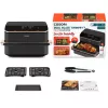 Cosori Dual Blaze Twinfry Chef Edition Dviguba 10 L 2800 W Karšto oro gruzdintuvė Tamsiai pilka, Rožinis auksas