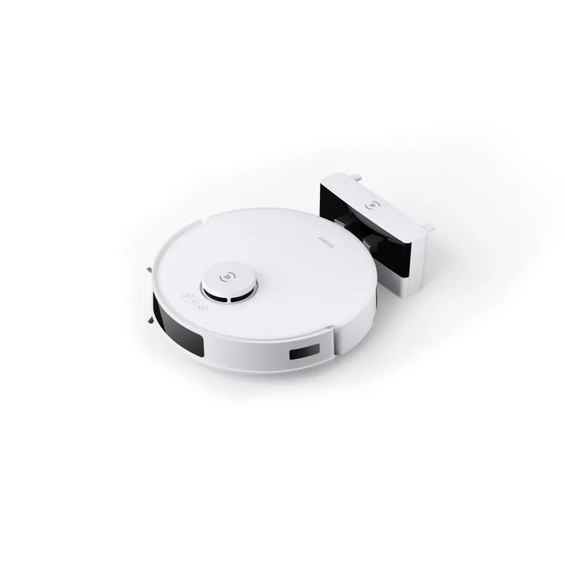 Robotas dulkių siurblys Ecovacs Deebot N20 Plus — be maišelio 0,4 L dulkėms, 0,22 L vandeniui, 5200 mAh, 300 min, 96 mm aukštis, baltas