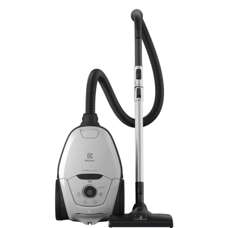 Cikloninis dulkių siurblys Electrolux Pure D8 — 3,5 L dulkių maišas, 600 W, teleskopinis vamzdis, higienos filtras, 12 m spindulys