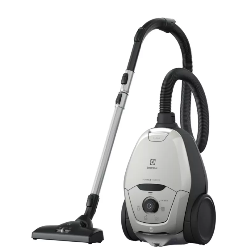 Cikloninis dulkių siurblys Electrolux Pure D8 — 3,5 L dulkių maišas, 600 W, teleskopinis vamzdis, higienos filtras, 12 m spindulys