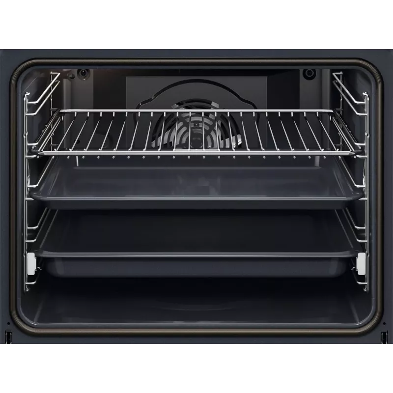 Elektrinė įmontuojama orkaitė Electrolux EOF4P56X, 72 L, juoda, nerūdijantis plienas