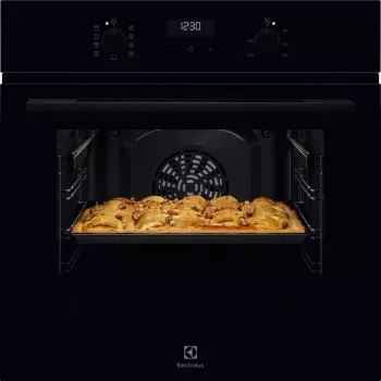 Įmontuojama elektrinė orkaitė Electrolux Serie 600 EOD5H70BZ, 65 L, 2750 W, juoda, sukamaisiais valdikliais, LED ekranu