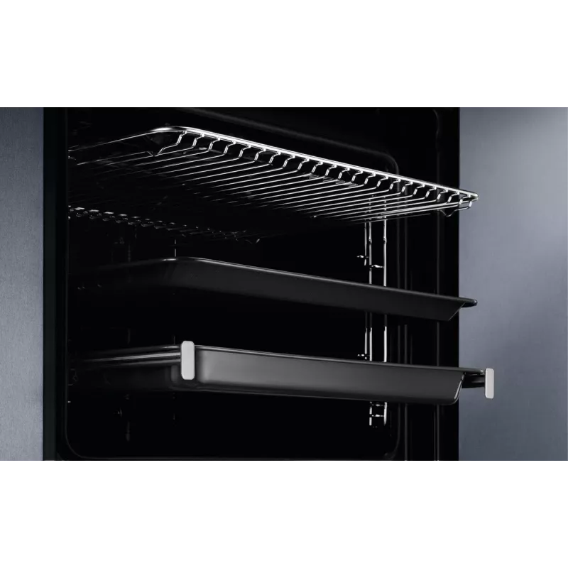 Įmontuojama elektrinė orkaitė Electrolux Serie 600 EOD5H70BZ, 65 L, 2750 W, juoda, sukamaisiais valdikliais, LED ekranu
