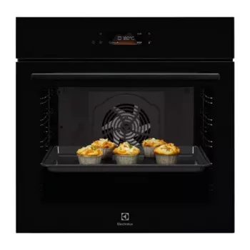 Įmontuojama elektrinė orkaitė Electrolux LOE8F38Z, 60 cm, 72 L, pirolitinis valymas, konvekcija, grilis, juoda