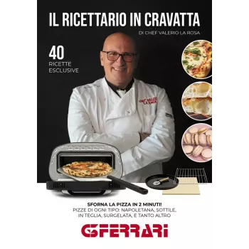 Elektrinė picos krosnelė G3FERRARI G1018600 PRONTO PIZZA — 1700 W, akmeninis paviršius, iki 420 °C, tinka Ø32 cm picai