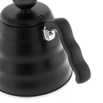 Virdulys HARIO 1,2 L (praktinis 800 ml), nerūdijantis plienas, tinka indukcinėms kaitlentėms, juodas