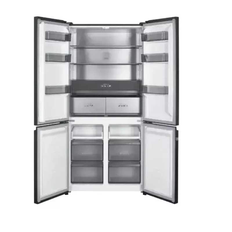 Laisvai pastatomas šaldytuvas MPM MPM-503-SSI-11, 505 l, šaldiklio durys atsidaro į abi puses, energijos klasė E
