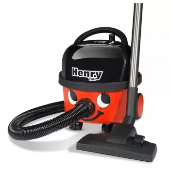 Būgninis dulkių siurblys NUMATIC Henry Compact HVR160 – 6 L maišas, 620 W, sausas valymas, nerūdijančio plieno vamzdis, 10 m laidas