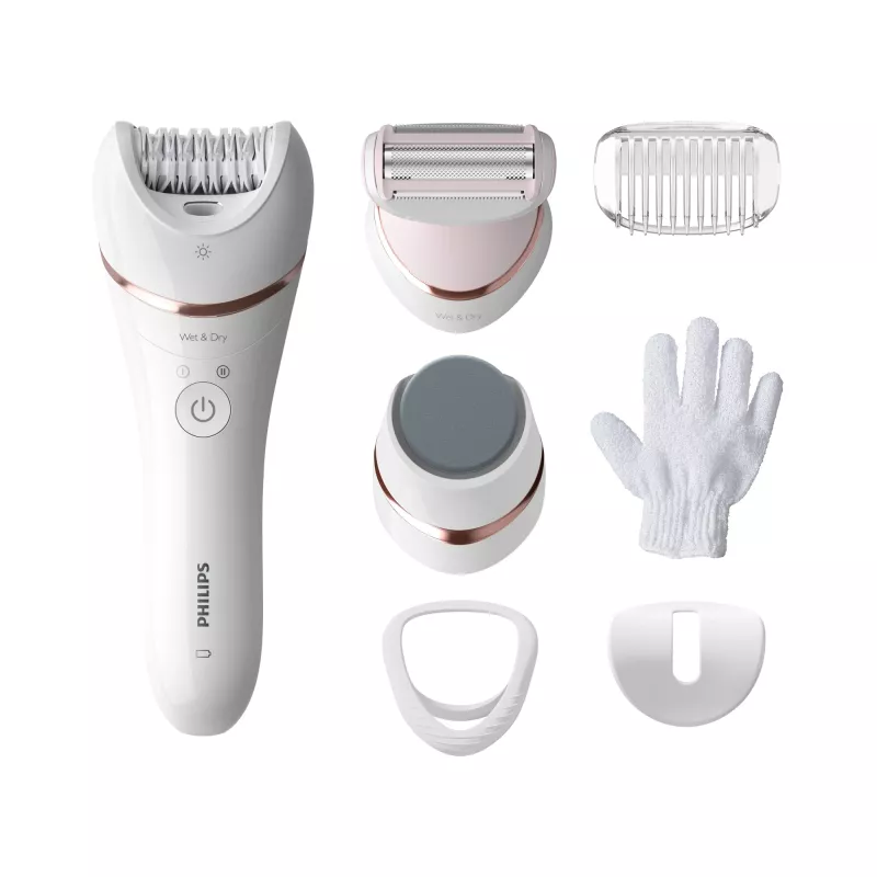Philips 8000 serijos epiliatorius Series 8000 BRE730/10 šlapiam ir sausam naudojimui
