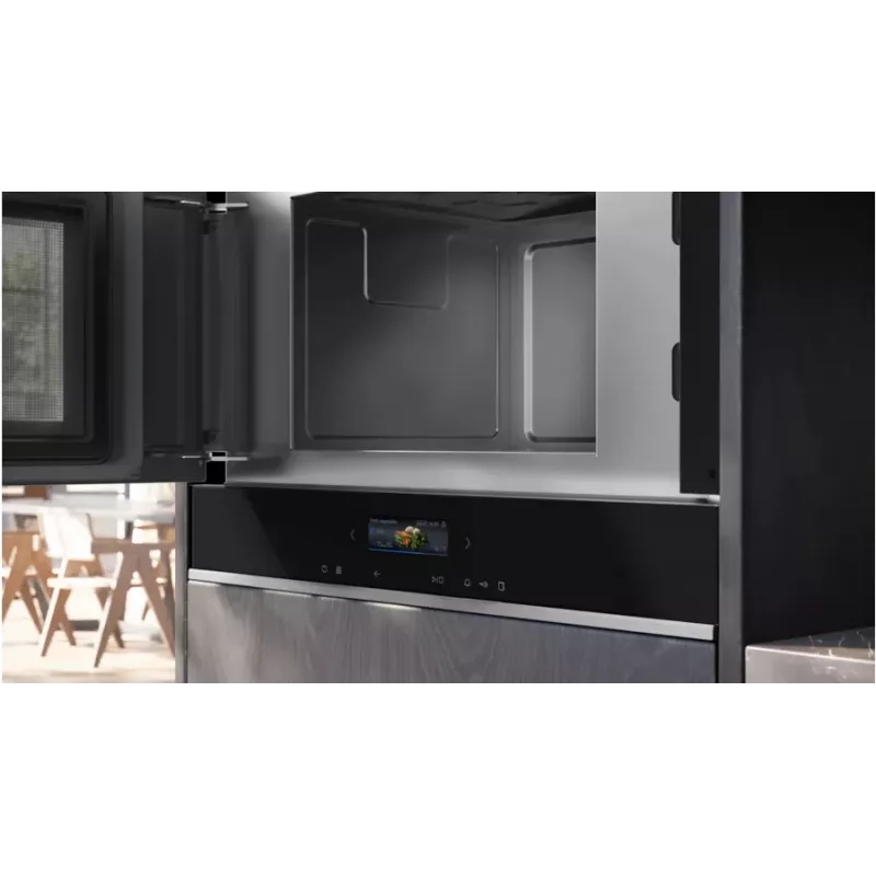 Siemens iQ700 BF722L1B1 mikrobangų krosnelė Juoda Įmontuojama 21 L 900 W