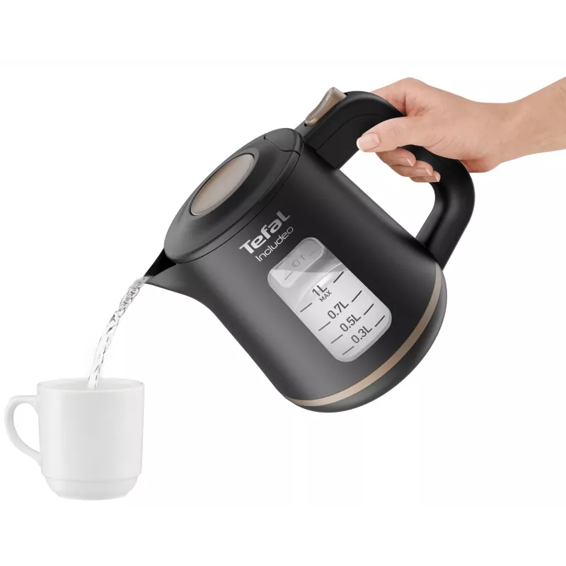 Tefal Includeo KI5338 elektrinis virdulys 1 L 2400 W Juodas