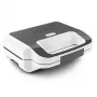 Sumuštinių keptuvė Tefal SW7011 — 850 W, nerūdijantis plienas ir balta, kompaktiška 238×276×98 mm