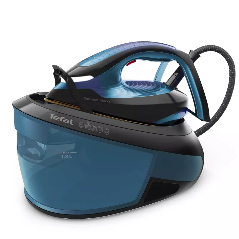 Tefal Express Vision SV8151 2800 W 1.8 L Durilium AirGlide Autoclean padas Mėlyna, Juoda