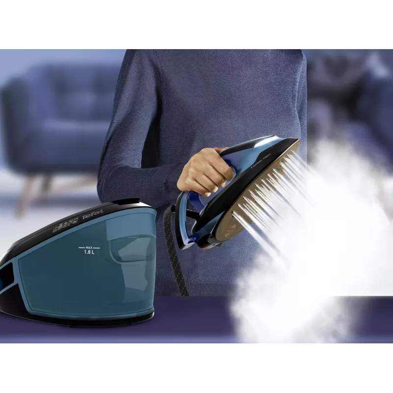 Tefal Express Vision SV8151 2800 W 1.8 L Durilium AirGlide Autoclean padas Mėlyna, Juoda
