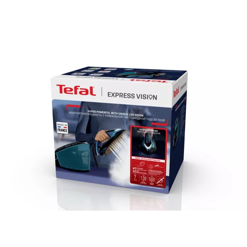 Tefal Express Vision SV8151 2800 W 1.8 L Durilium AirGlide Autoclean padas Mėlyna, Juoda