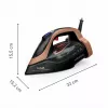 Tefal Ultimate Power Pro FV9E50 sausas ir garinis lygintuvas Durilium AirGlide Autoclean padas 3200 W juodas, varinis