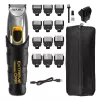 Plaukų kirpimo mašinėlė Wahl Extreme Grip AC/Baterija, belaidė, Li‑Ion, 240 min veikimo, 12 ilgio pakopų, nerūdijančio plieno peiliukas, pjovimo plotis 3 cm, juoda