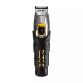 Plaukų kirpimo mašinėlė Wahl Extreme Grip AC/Baterija, belaidė, Li‑Ion, 240 min veikimo, 12 ilgio pakopų, nerūdijančio plieno peiliukas, pjovimo plotis 3 cm, juoda