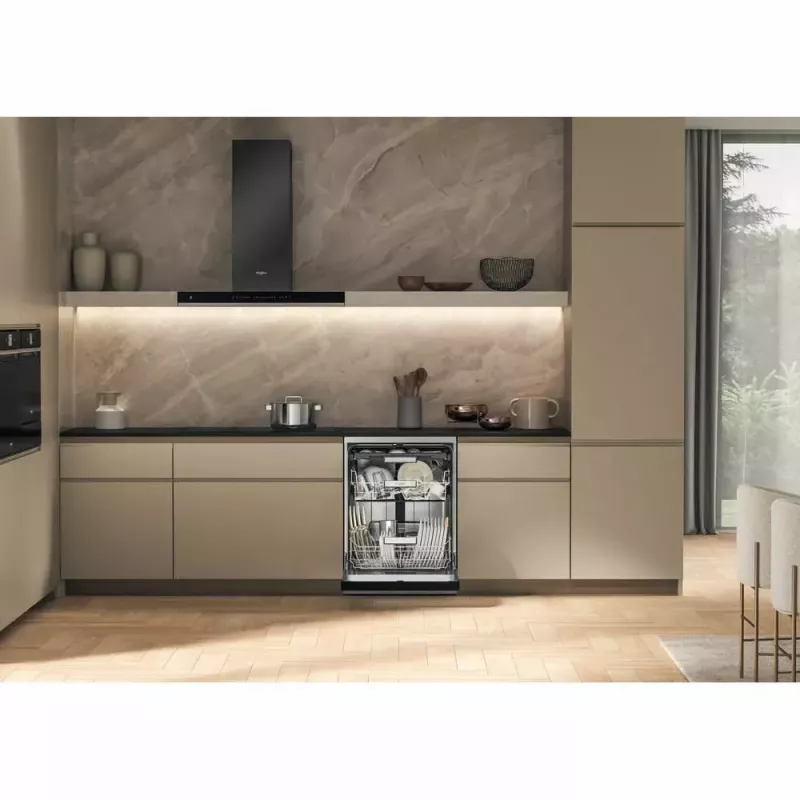 Laisvai pastatoma indaplovė WHIRLPOOL W7F HS41 X — 15 komplektų, 41 dB, pilnas dydis 60 cm