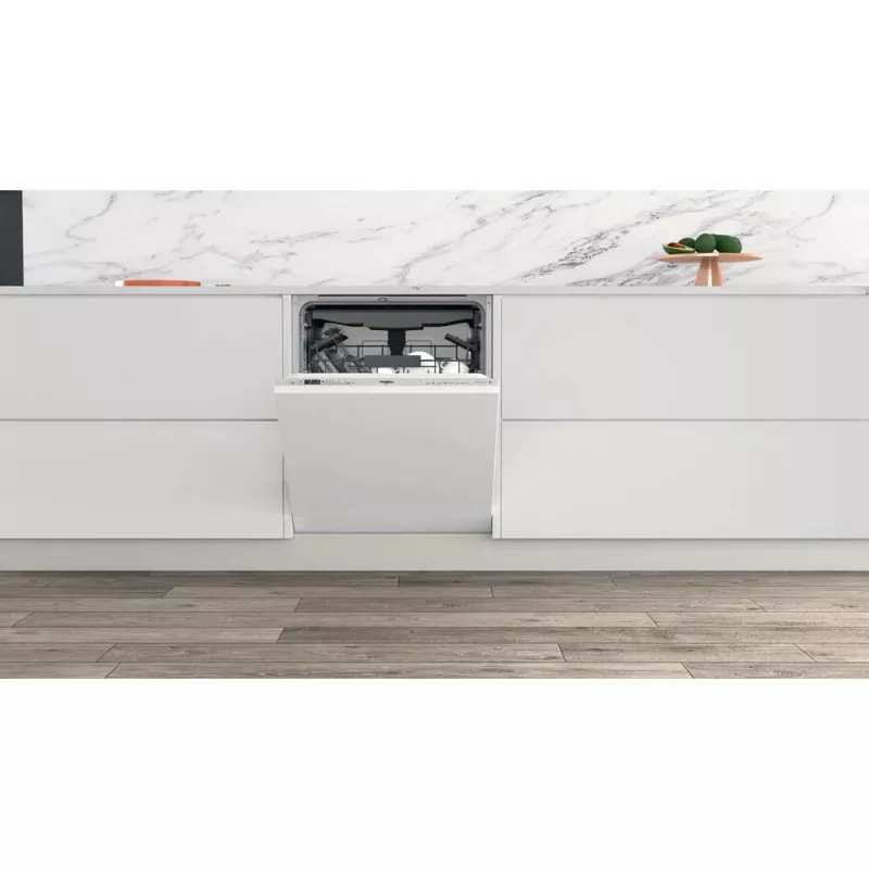 Indaplovė Whirlpool WI 7020 PF pilnai įmontuojama 14 komplektų sidabrinė