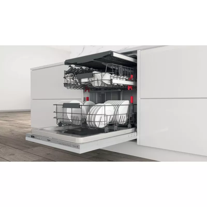 Indaplovė Whirlpool WI 7020 PF pilnai įmontuojama 14 komplektų sidabrinė