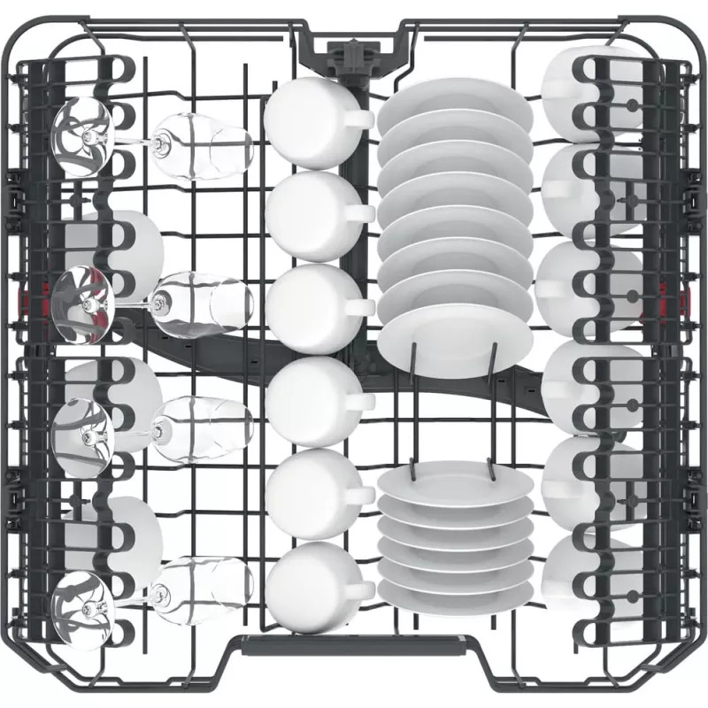 Indaplovė Whirlpool WI 7020 PF pilnai įmontuojama 14 komplektų sidabrinė