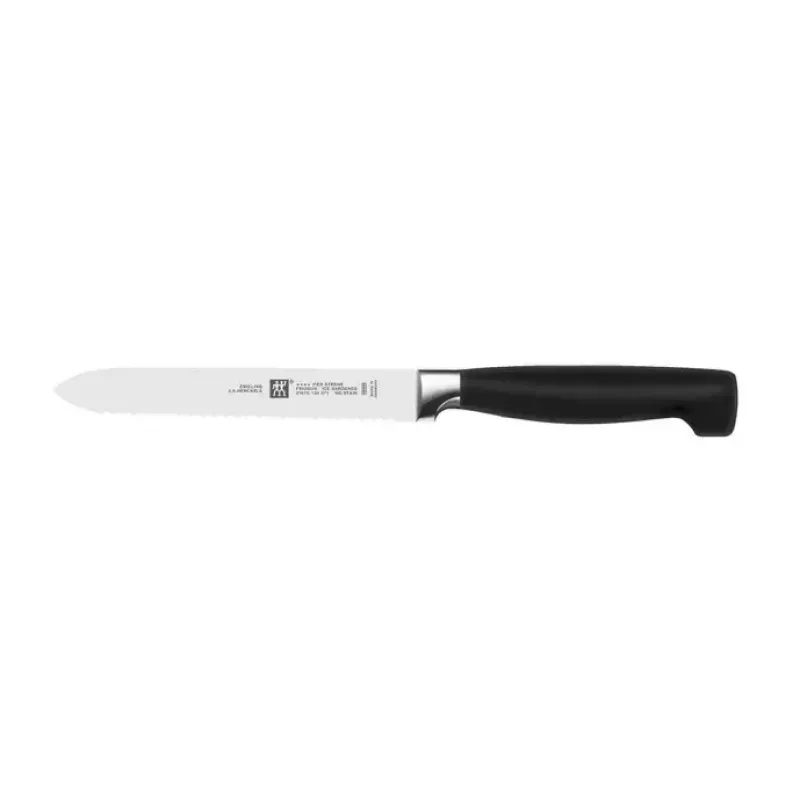 Peilių ir pjaustymo lentos rinkinys ZWILLING 35148-507-0 – 7 dalių komplektas su virėjo peiliu, duonos peiliu, daržovių peiliu, virtuvinėmis žirklėmis, pilku bloku