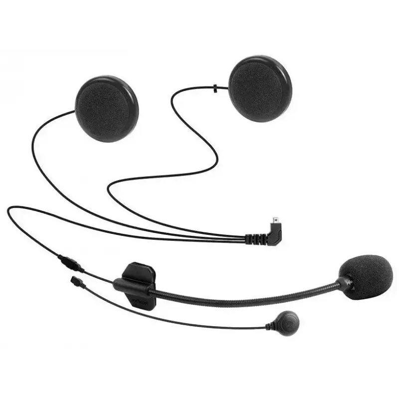 Motociklininkų interkomo ausinė FreedConn FX juoda – Bluetooth 5.0, IP67, 2000 m atstumas, 30 h pokalbių