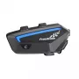 Motociklininkų interkomo ausinė FreedConn FX juoda – Bluetooth 5.0, IP67, 2000 m atstumas, 30 h pokalbių