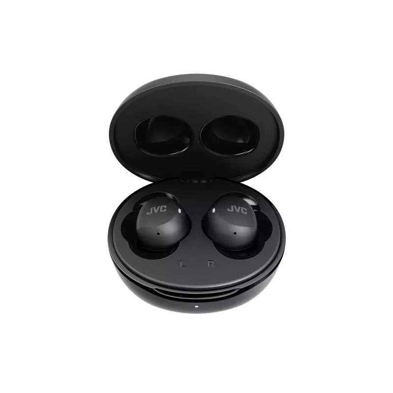 Ausinės JVC Gumy Mini TWS juodos, tikrai belaidės stereo (TWS), 20–20000 Hz, skambučiams/muzikai, 7,6 g