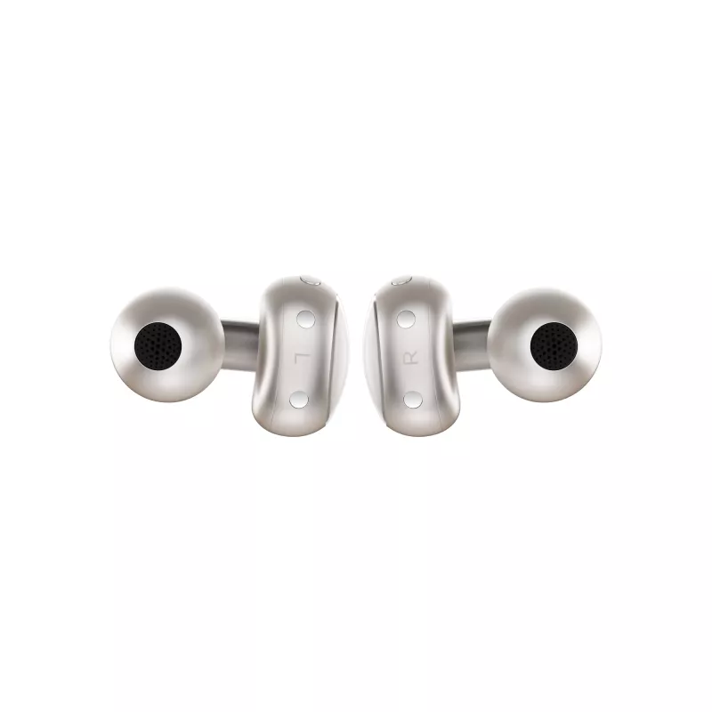 Ausinės Motorola Moto Buds Loop Bluetooth uždedamos ant ausies, dvipusės, Dolby Atmos, Bluetooth 5.0, ANC, 8 h atkūrimo, įkrovimo dėklas 520 mAh, smėlio spalvos