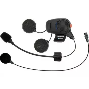 Sena motociklo interkomo rinkinys SMH5 Dual Pack – „Bluetooth“ ausinių komplektas dviem motociklininkams