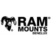 RAM Mounts X-Grip telefono laikiklis motociklo vairo spaustuvui, juodas