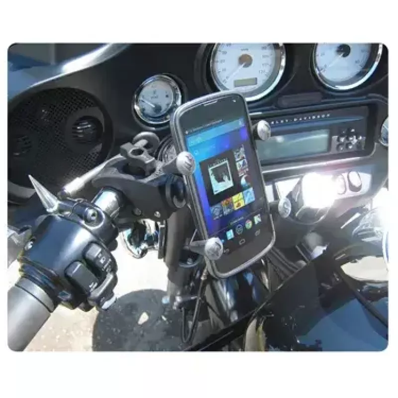 Telefono laikiklis RAM Mounts X-Grip su žemo profilio Tough-Claw pagrindu
