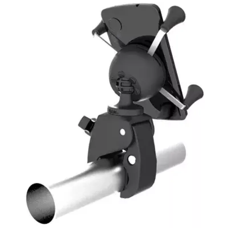 Telefono laikiklis RAM Mounts X-Grip su žemo profilio Tough-Claw pagrindu