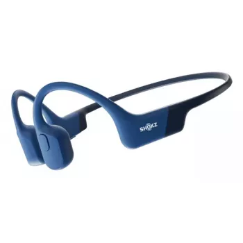 Belaidžiai sportiniai ausinėliai su kaklo juosta Shokz OpenRun – kaulinis laidumas, Bluetooth, 20–20000 Hz, 33 m, mėlyni
