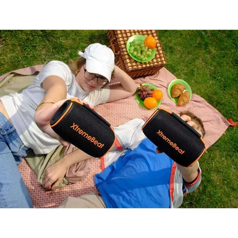 Nešiojamas stereogarsiakalbis TRACER XtremeBeat TWS — 15 W, IPX6, Bluetooth 5.3, 6 h, AUX/USB, mikrofonas