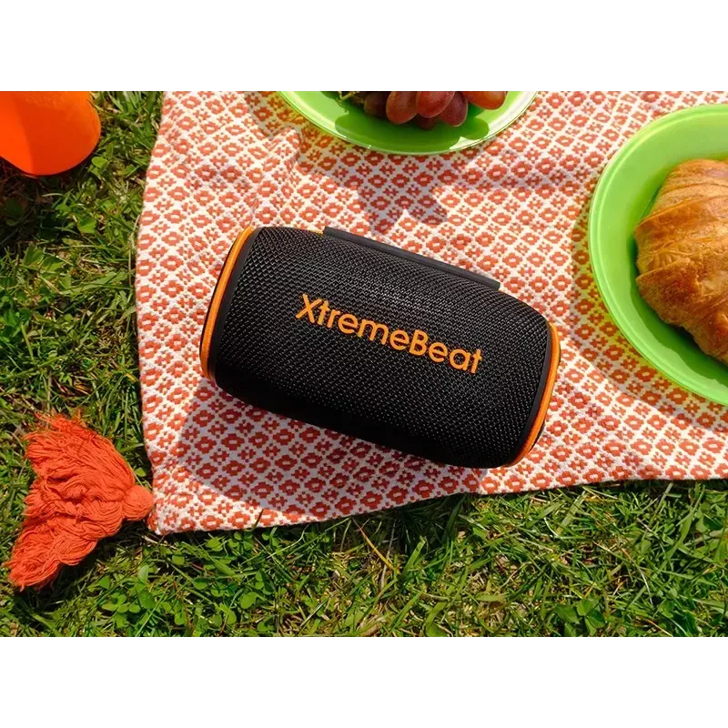 Nešiojamas stereogarsiakalbis TRACER XtremeBeat TWS — 15 W, IPX6, Bluetooth 5.3, 6 h, AUX/USB, mikrofonas